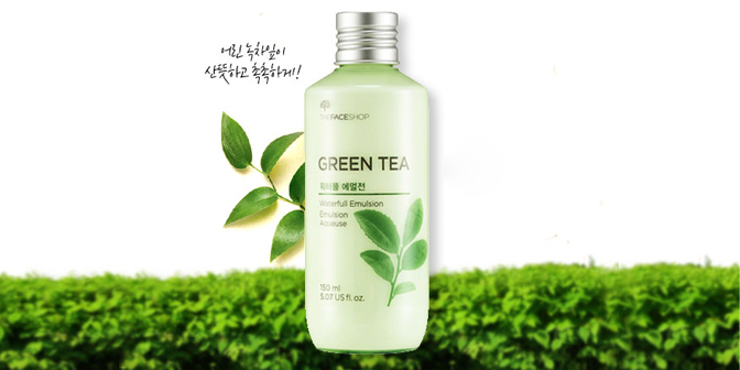 The Face Shop Green Tea Waterful Emulsion 